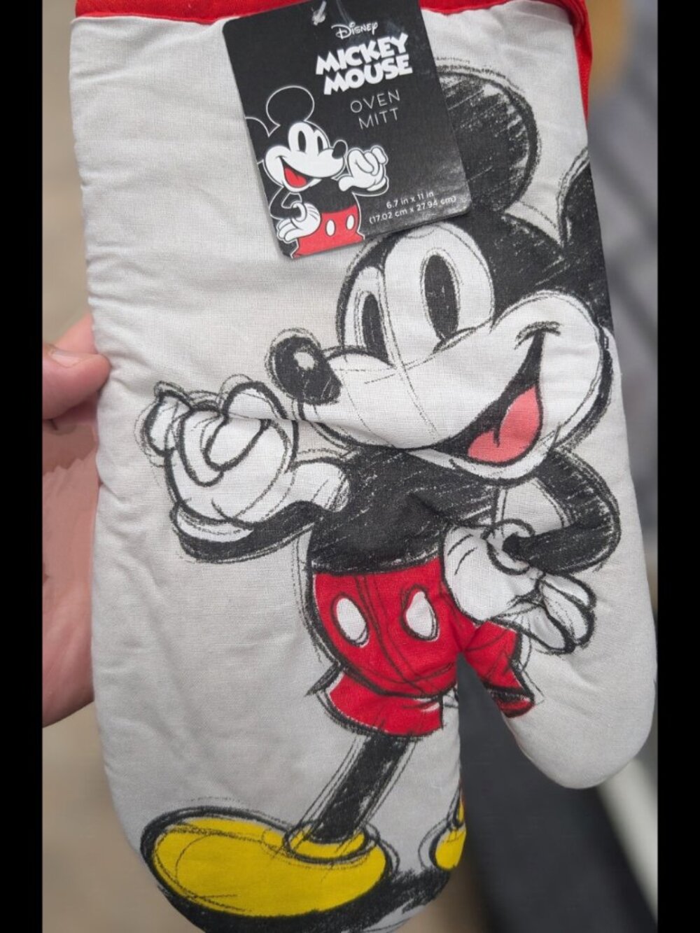 Disney Mickey Mouse Oven Mitt – 6.7" x 11"
